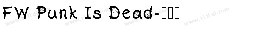 FW Punk Is Dead字体转换